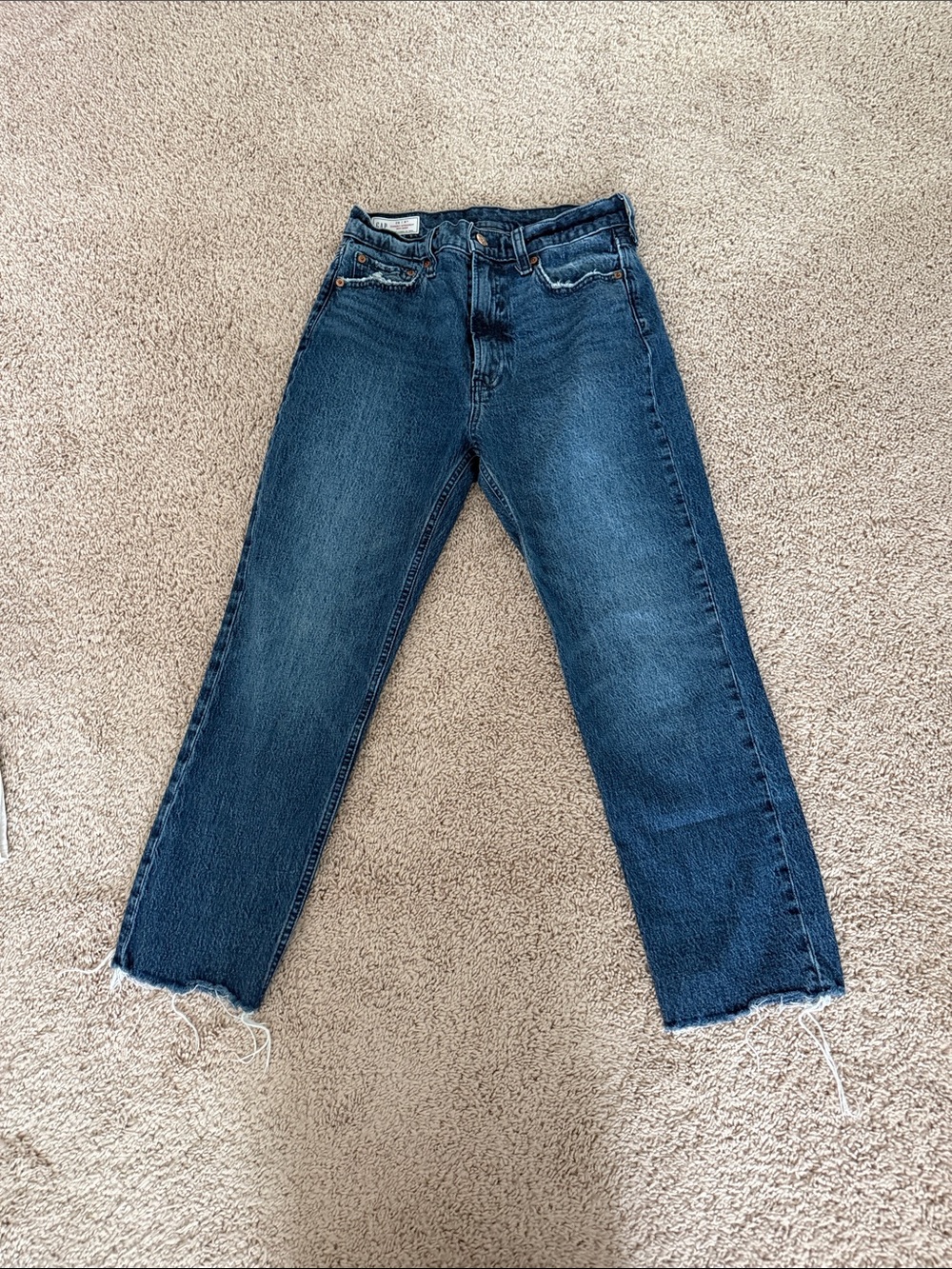 Gap cheeky straight sky high jeans